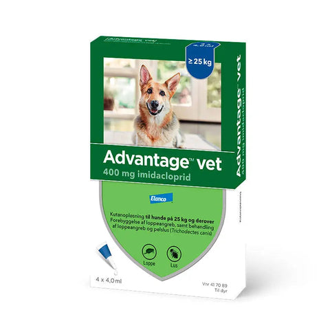 ADVANTAGE VET Loppemiddel hund over 25 kg - 4x4,0 ml