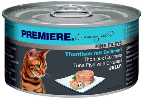 Adult Fine Filets Jelly, dåse tun & blæksprutte 100 g