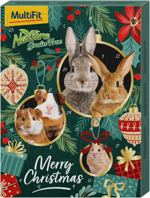 Julekalender kornfri til gnaver & kanin 250 g