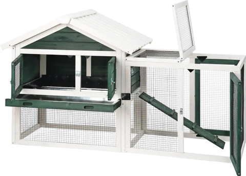 Udendørsbur Woody Cottage 2.0, 159x58x91 cm