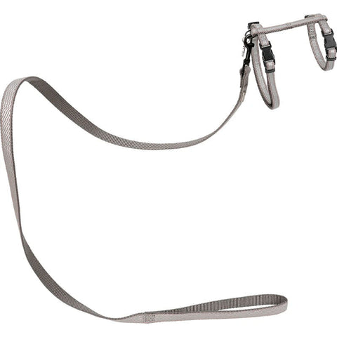 Nylonsele + line m/refleksS/L 29-50 cm grå