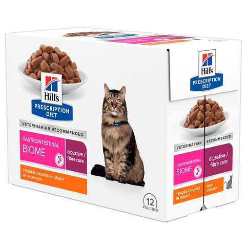Diætetisk Feline GI Biome kylling 12x85 g