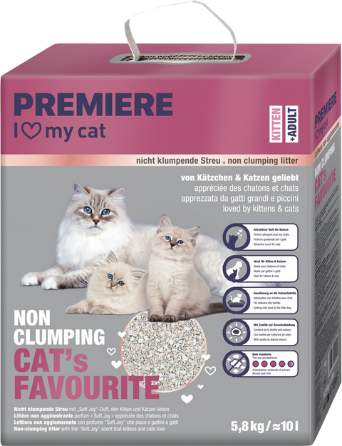 Kattegrus Cat's Favourite ikke klumpende 10 l kitten