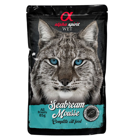 Adult vådfoder Mousse pouch sea Bream 85 g til kat