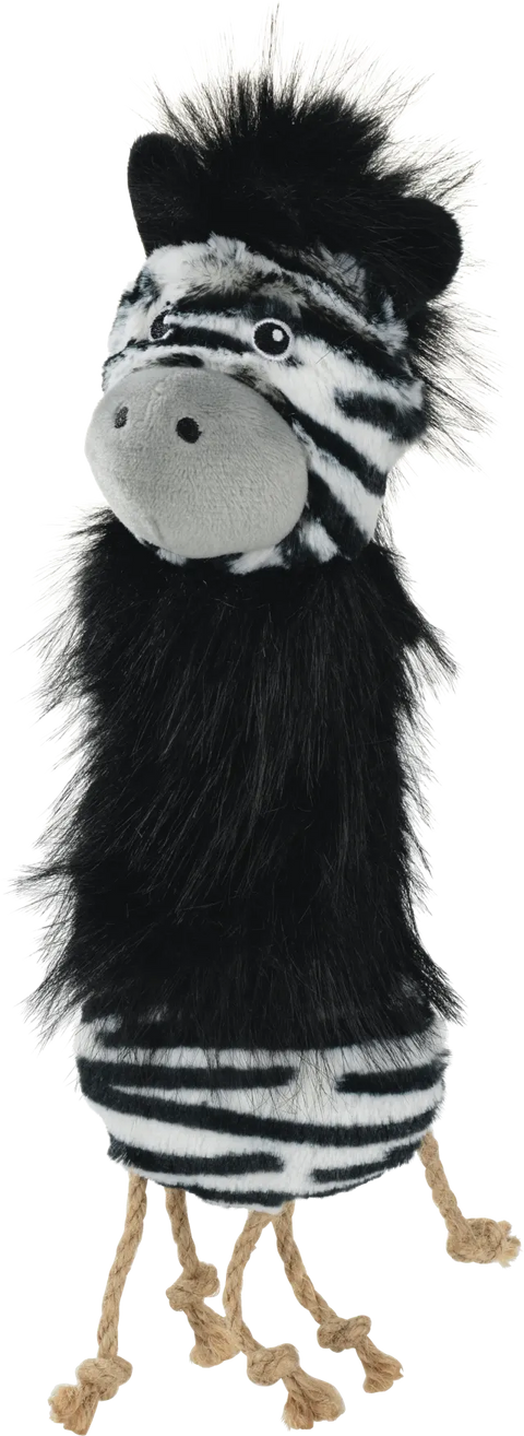 Kattelegetøj Pels zebra